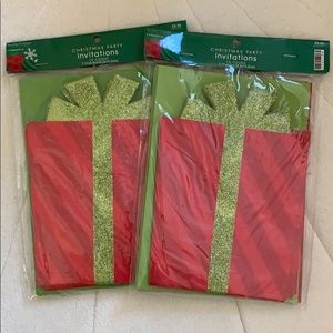 New Christmas Party Invitations - 10 counts each